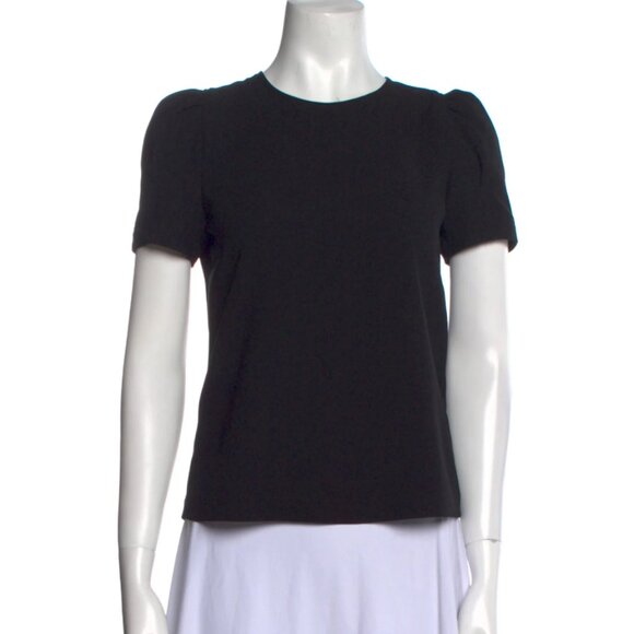 A.L.C Black Crew Neck Short Puff Sleeve Top XS New with tags - Picture 1 of 3